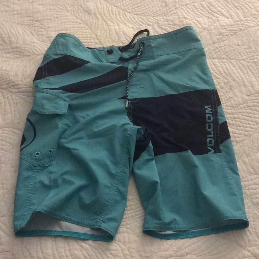 Light and Navy Blue Volcom Boardshorts